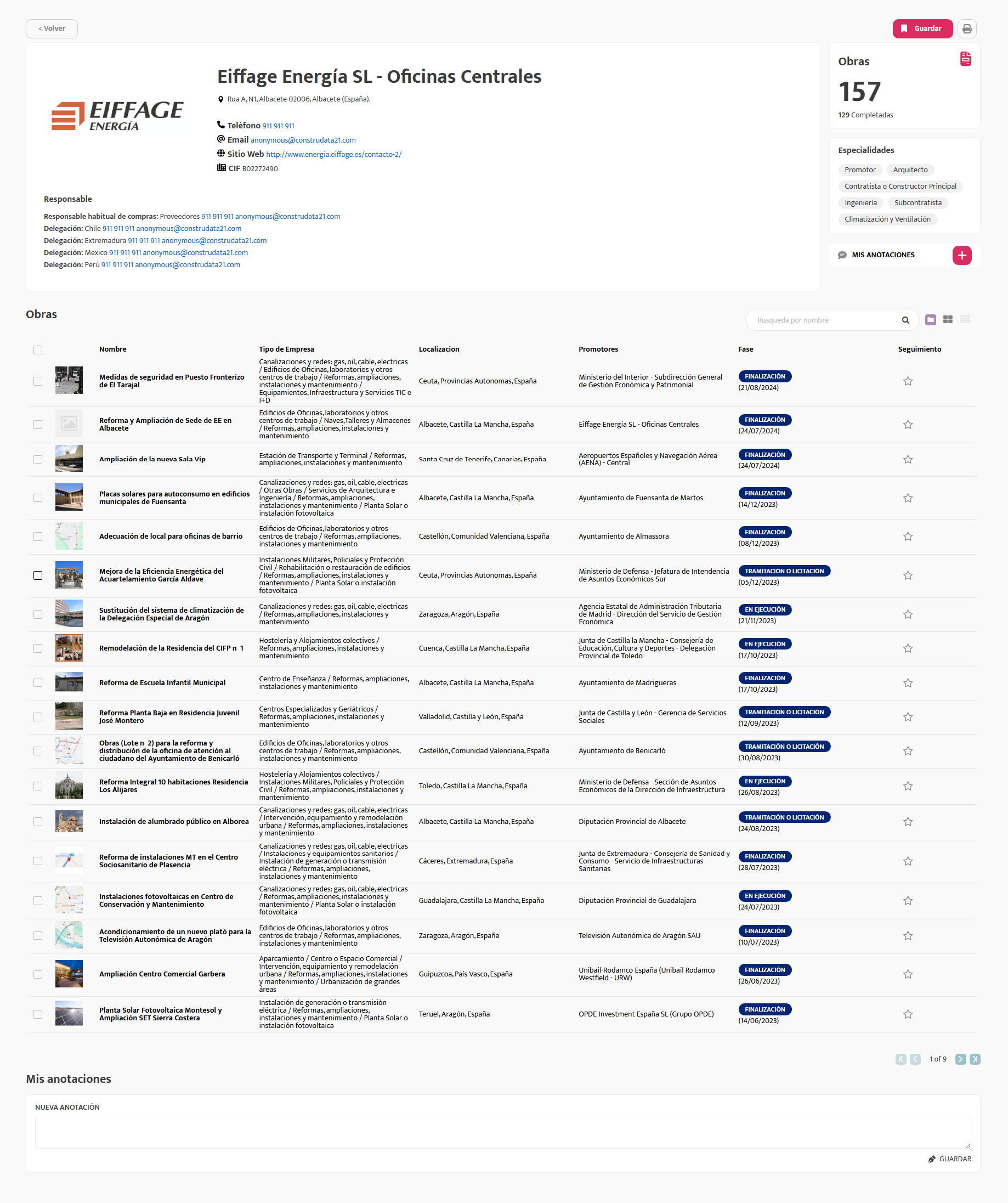 Ejemplo de ficha de empresa
