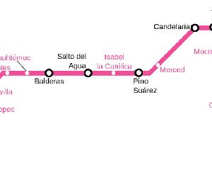 https://upload.wikimedia.org/wikipedia/commons/thumb/3/37/Mexico_City_Metro_line_1.svg/1200px-Mexico_City_Metro_line_1.svg.png