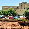 Zona de toma eventual en el hospital San Agustín de Linares