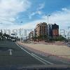 Aceras calle José Tapia Sanz, San Martín de Porres y Av. Primero de Mayo en Murcia